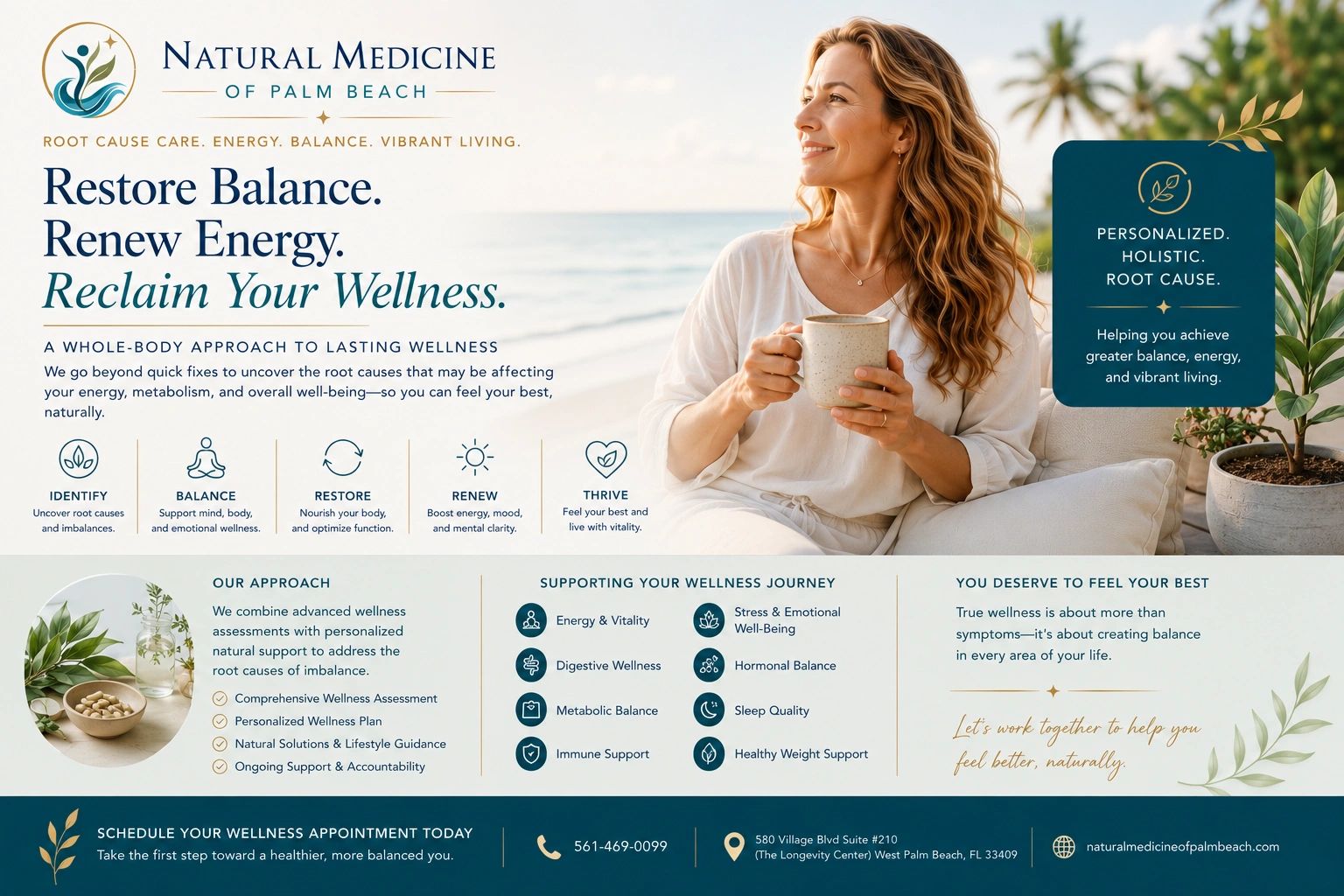 Natural Medicine of Palm Beach provides personalized holistic wellness support focused on energy, ba