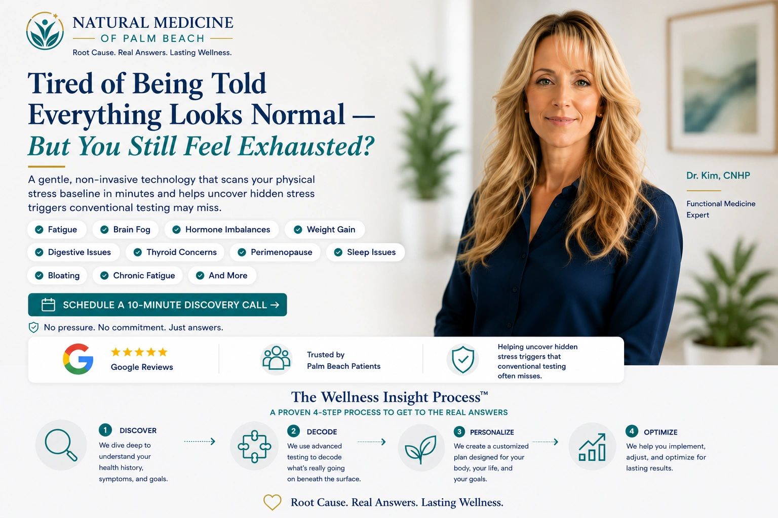 Natural Medicine of Palm Beach. Fatigue, brain fog, hormones, digestive issues , , sleep imbalance 
