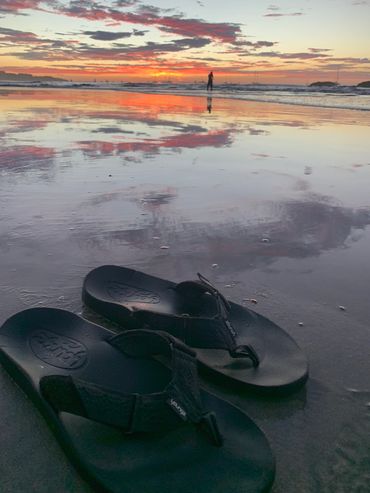 Sun set at the beach