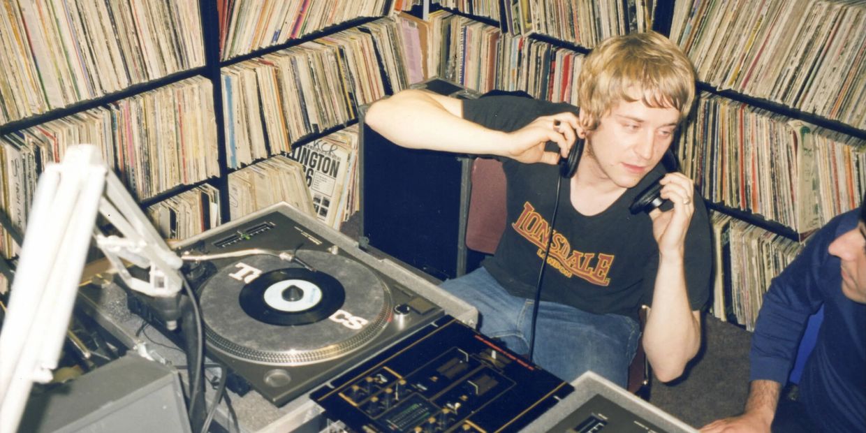 DJ'ing at WKCR 89.9 NY, circa 1999