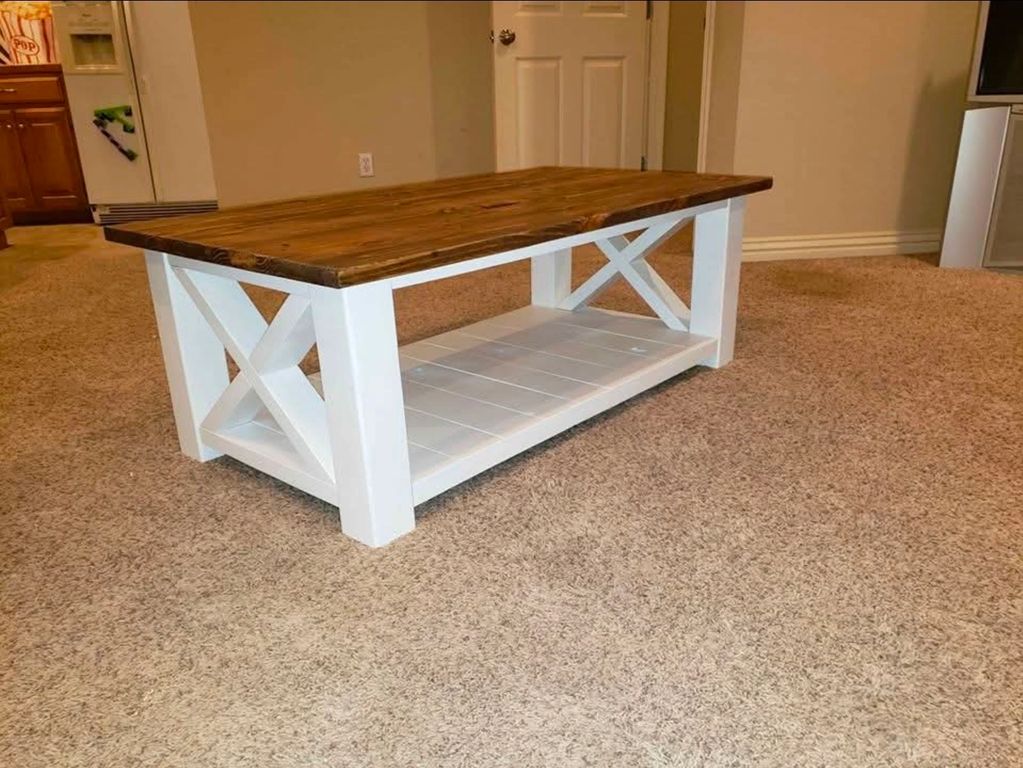 Rustic Farm House Coffee Table. Hand made with meticulous attention to detail.
