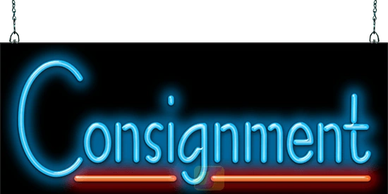 A consignment led sign