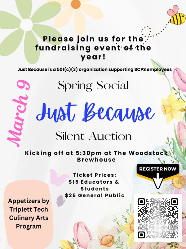 Flyer for fundraiser March 9