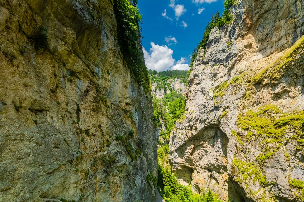 Trigrad Gorge, Rhodope, Mountains,rocks,river,cave