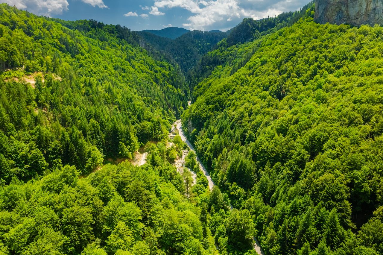 Trigrad Gorge, Rhodope, Mountains,rocks,river,cave