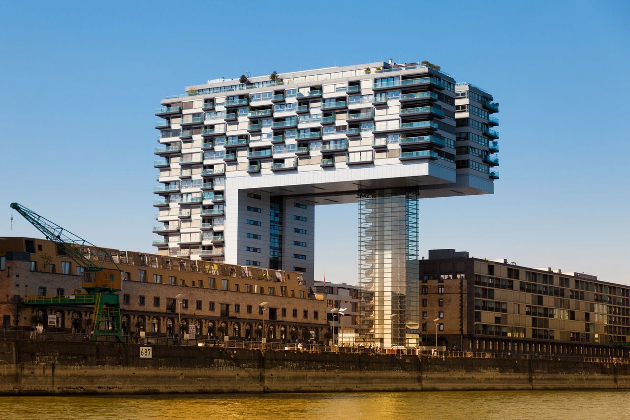 Cologne city on Rhein river