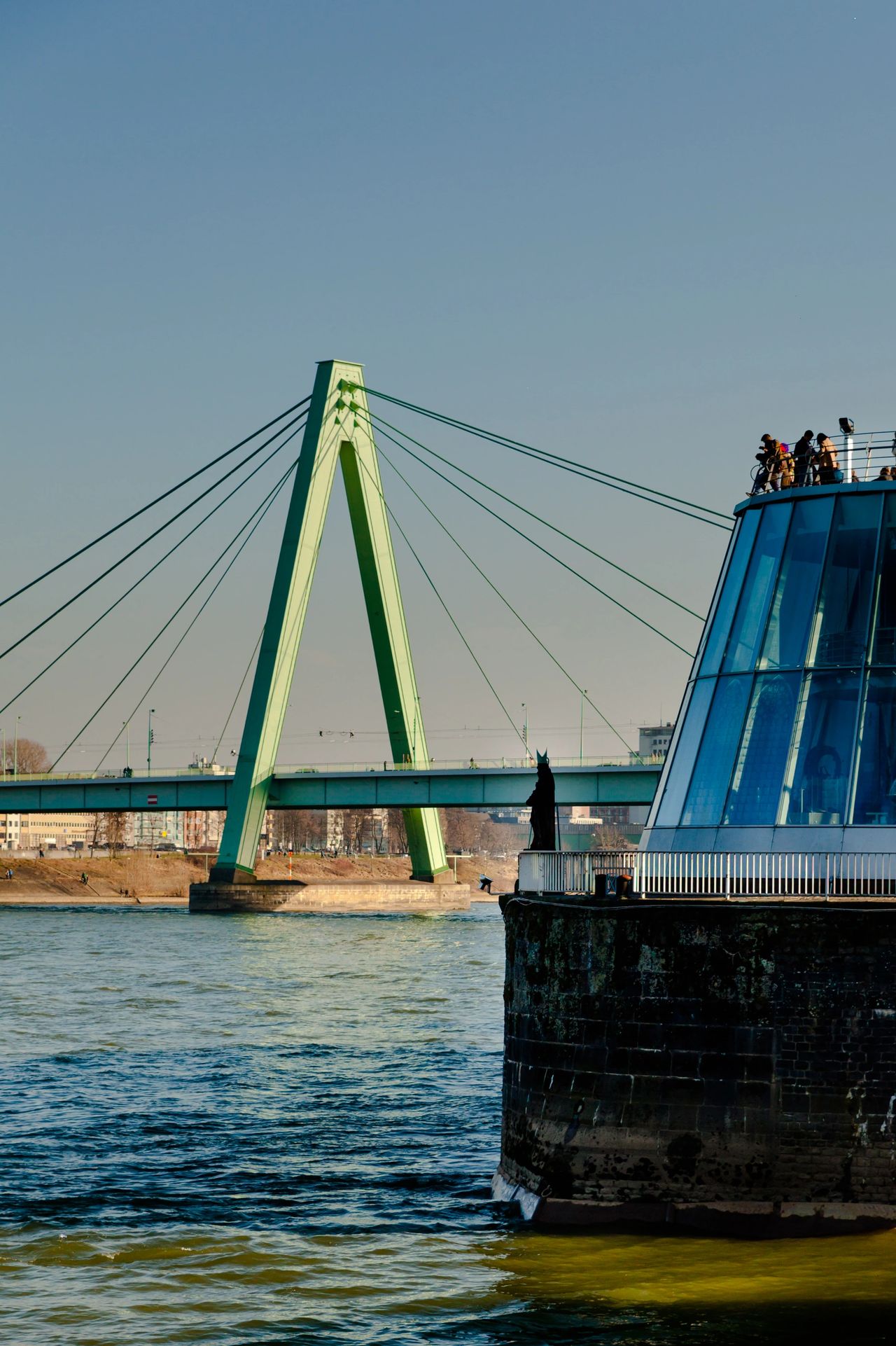 Cologne city on Rhein river