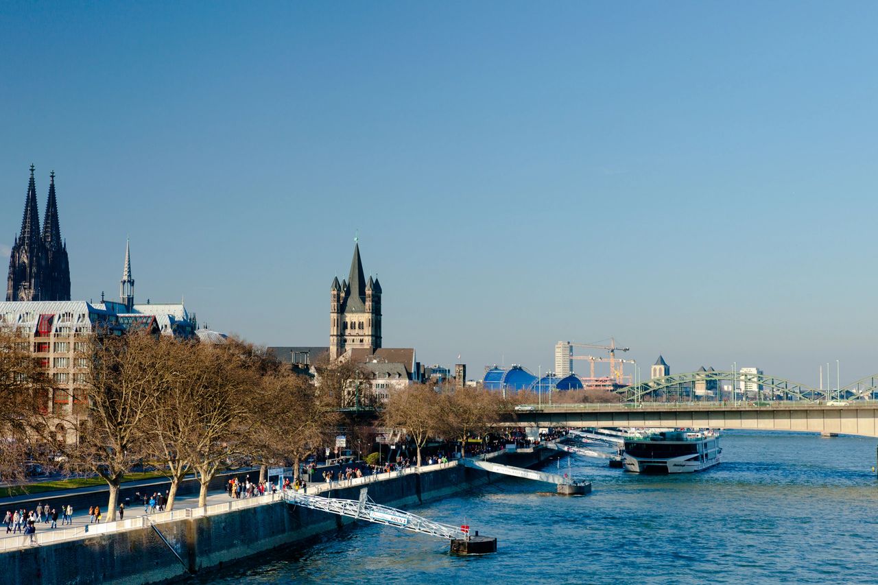 Cologne city on Rhein river