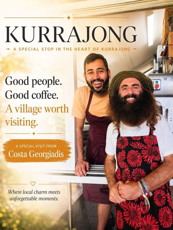 Special visit from Costa Georgiadis at 50three Café in Kurrajong Village