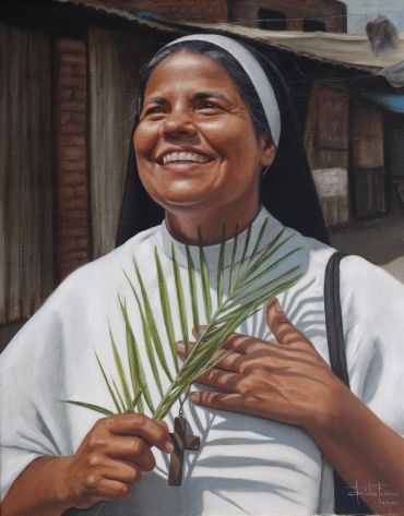 "Blessed Rani Maria Vattalil"
Oil on canvas.
Copyrights