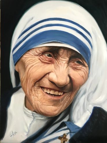 Saint Mother Teresa of Calcutta
Oil on canvas