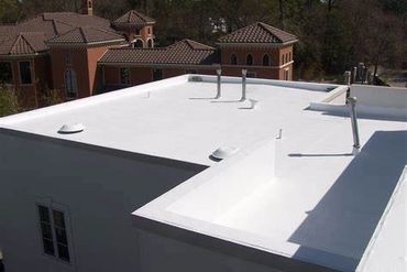 Completed Silicone Roof Coating System