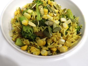 Simple Broccoli Pilaf