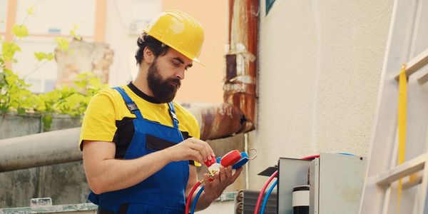 Our plumbing expert doing a new boiler installation in Colchester. 
