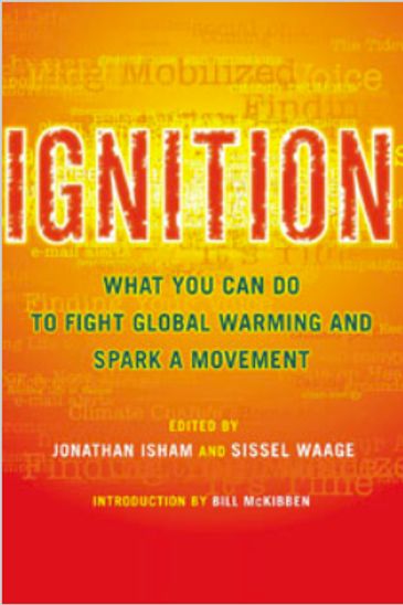Book cover titled 'Ignition' about fighting global warming.