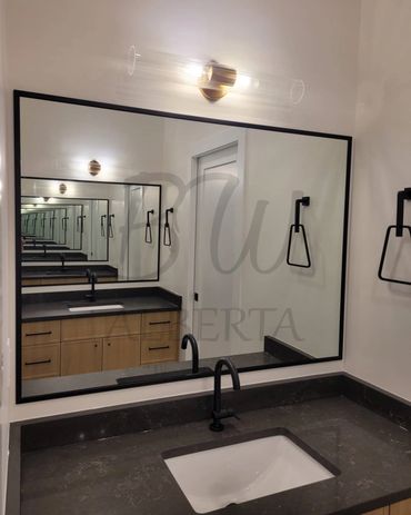 Custom mirror installation Edmonton