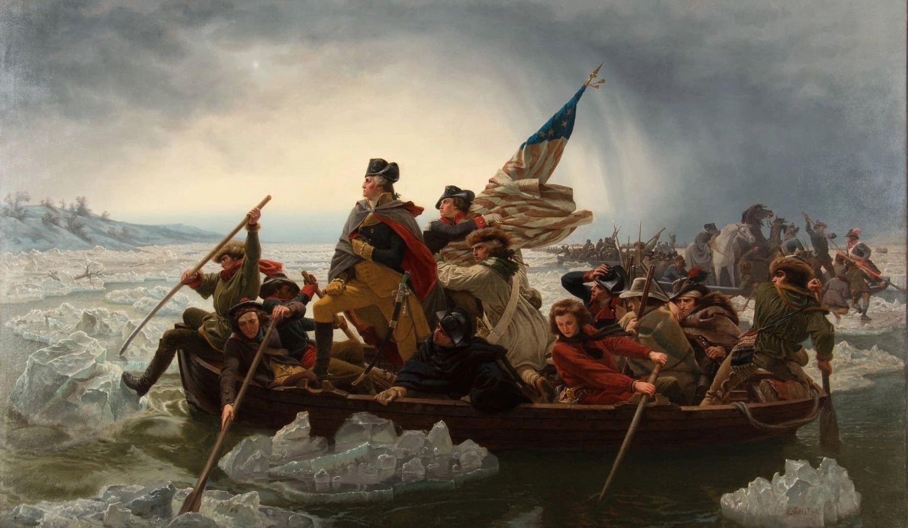 Washington Crossing the Delaware River