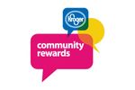 Kroger Community Rewards logo with colorful speech bubbles.