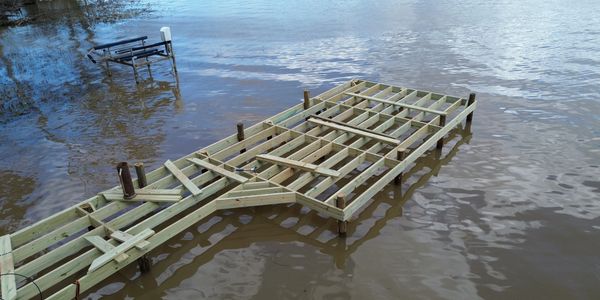 Lake Sinclair Dock Framing