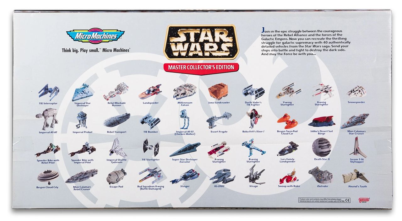 Lot De 4 Vaisseaux Star Wars MicroMachines - Y-Wing, Faucon Millenium, TIE - Idéal Collection Gallob