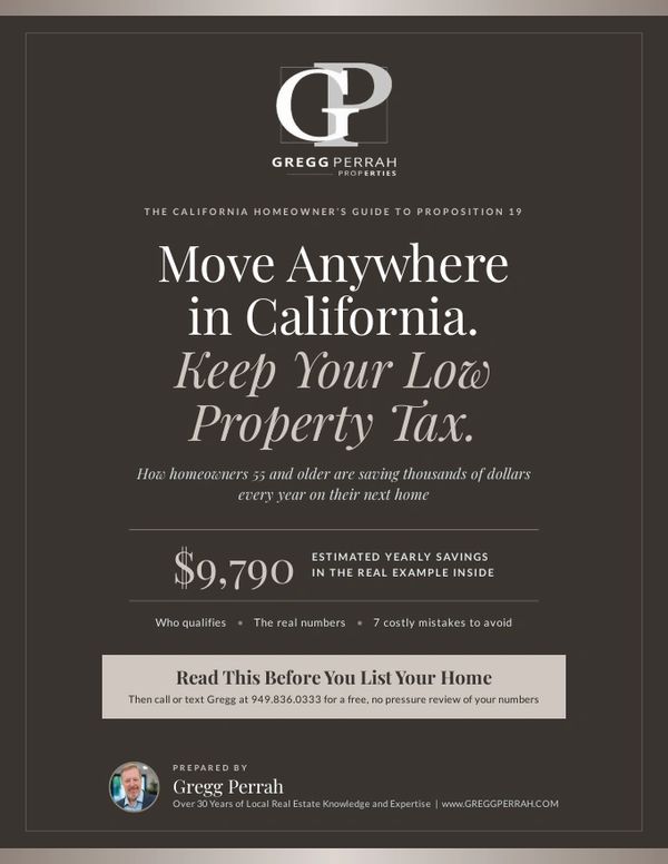 Guide on keeping low property tax in California when moving.