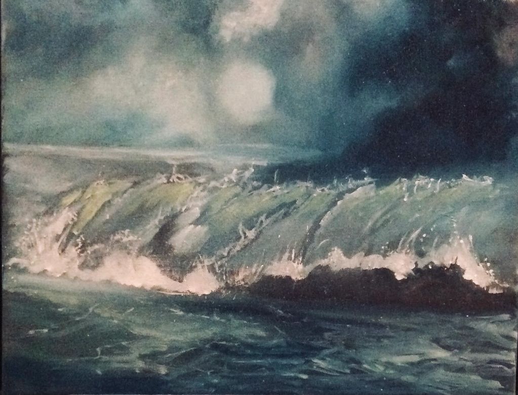 Rocky Shores 
9x12 oil on wrapped canvas 