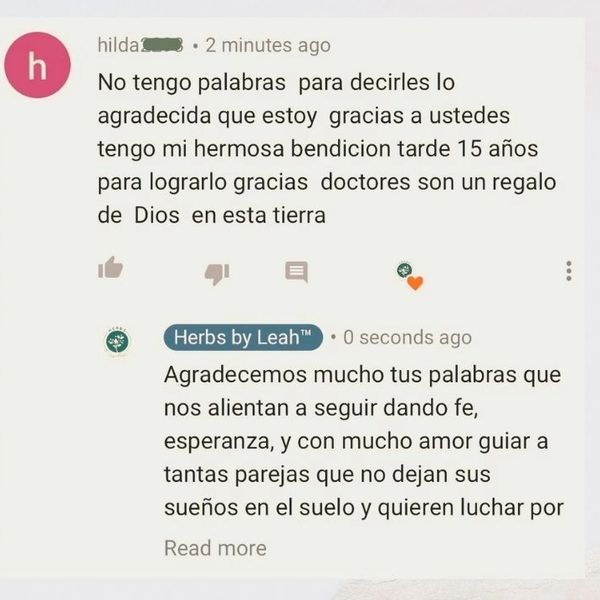 Testimonio de Fertilidad Natural | Herbs by Leah 281.995.5093