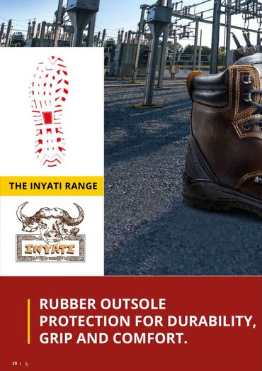 Durable Inyati boot with rubber outsole for grip and comfort.