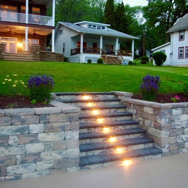 Landscaping outside the house