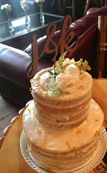 Naked wedding cake!