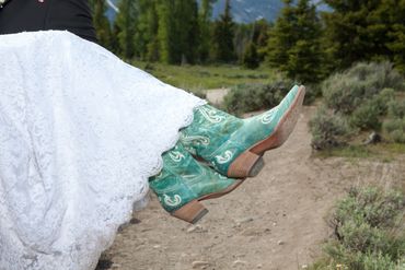 Cowgirl bride.