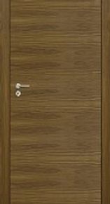 Warm brown wood door with a clean, modern look, ideal for cozy and stylish interior designs.
