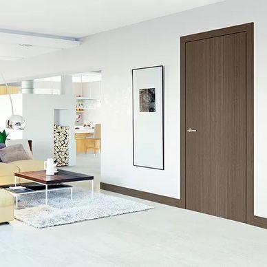 Modern interior door with wood finish, sleek design, perfect for stylish home decoration.