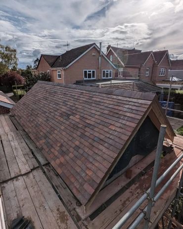 New tiled roof.