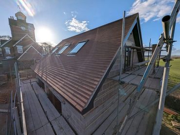 New roof with velux windows.