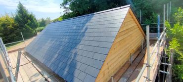 New slate roof.