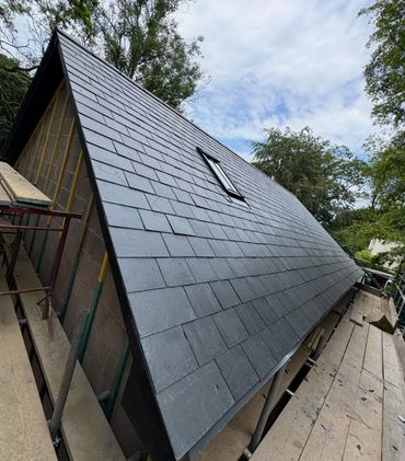 New natural slate roof 