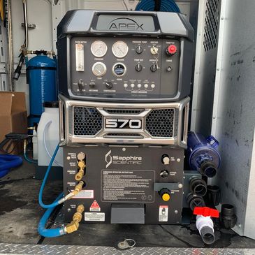 Hot water extraction system for residential and commercial carpet cleaning 