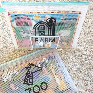 organized puzzles with custom labels