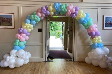 Standard Latex Arch- With mini balloon clusters £185 (extra for cloud base)