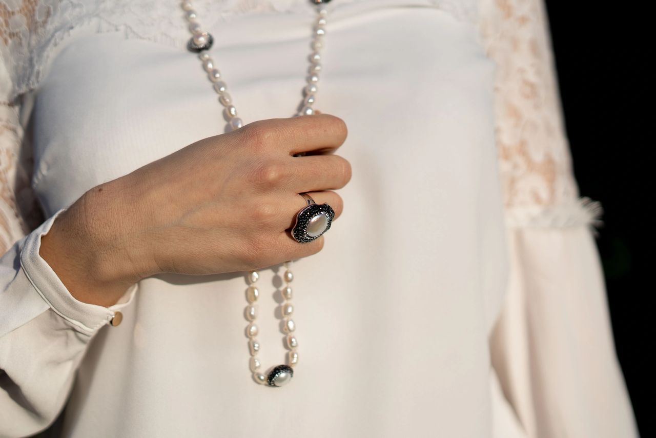 Freshwater Pearl Bead Crystal Necklace Freshwater Pearl Bead Crystal Necklace