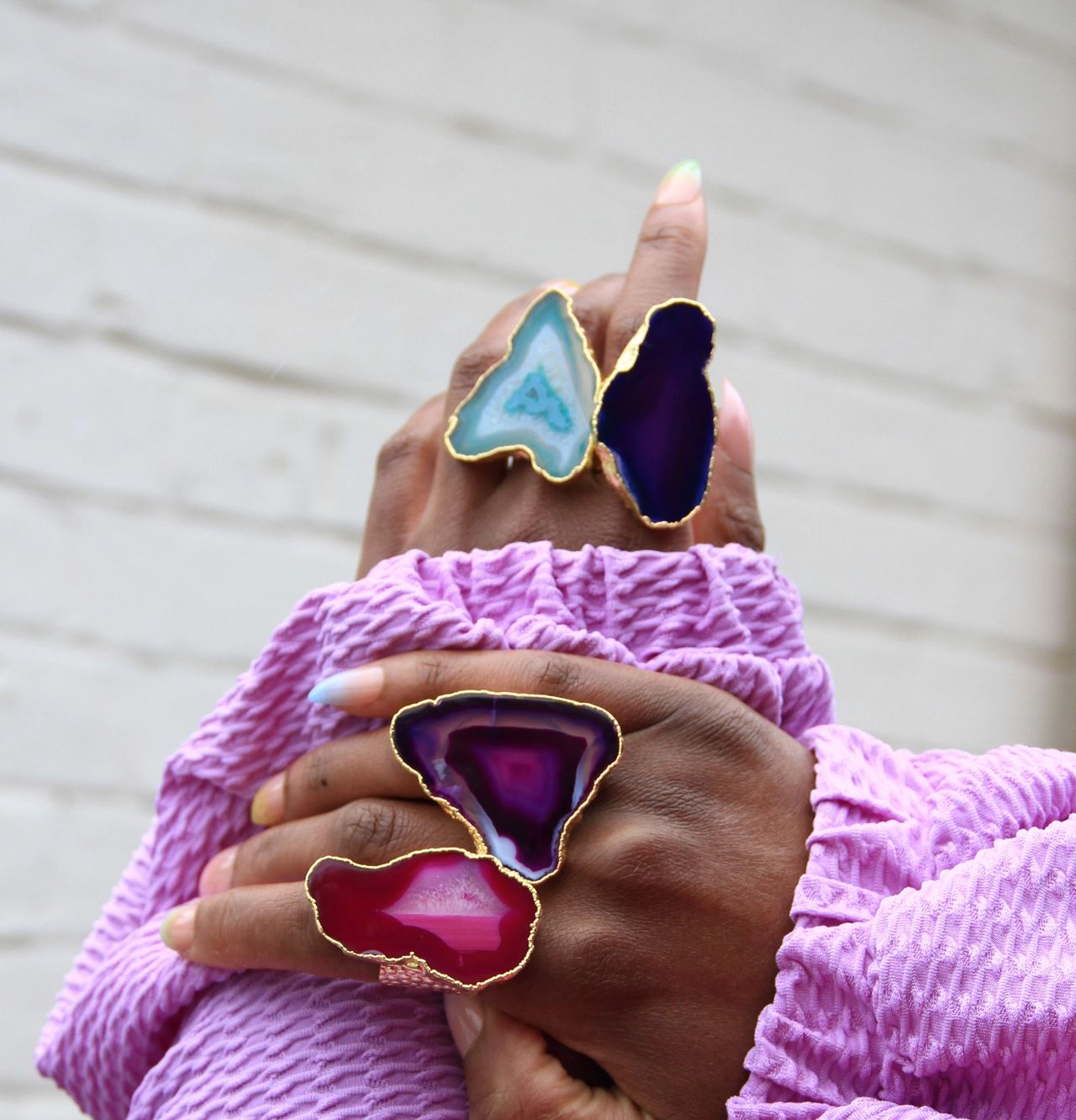 YAA YAA LONDON Ultra Mega Gemstone Rings