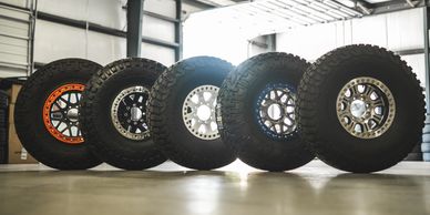 outlaw offroad charlotte wheels tires mud all terrain beadlocks mount balance truck jeep nitto bfg