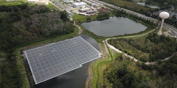 D3Energy's Floating Solar array at Altamonte Springs