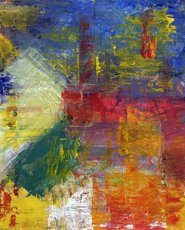 Daily Ritual 2. 2025. Oil on paper. 9.5 x 7.75 in.