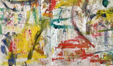 New Year Foresight. 2026. Oil and ink on paper. 9.5 x 16 in.