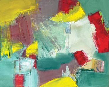 'Reading Peace.' 2025. Oil on canvas. 16 x 20 in.