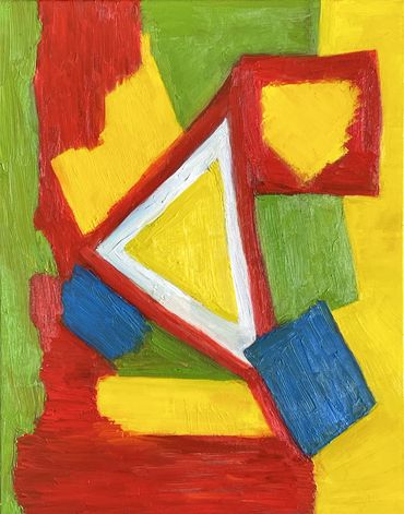 Reciting Values. 2025. Oil on canvas. 20 x 16 in.