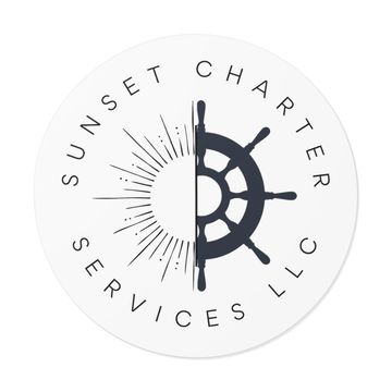 Sunset charter services sticker