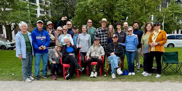 Lincoln Park Pétanque Club members on a summer weekend in Chicago.